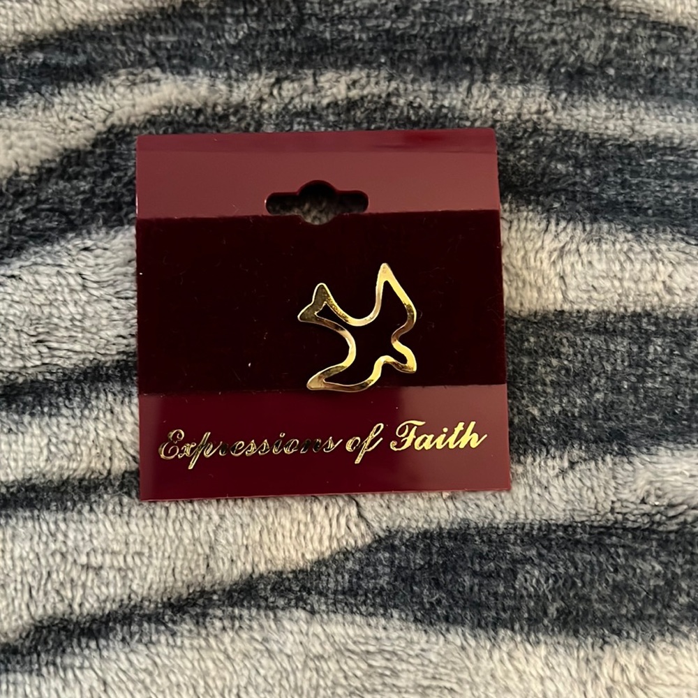 Golden Dove Pin